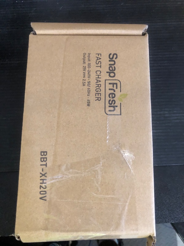 Photo 1 of SnapFresh 20V Battery Fast Charger (BBT-XH20V), Work with SnapFresh Batteries of BBT-DC20A & BBT-DC40A