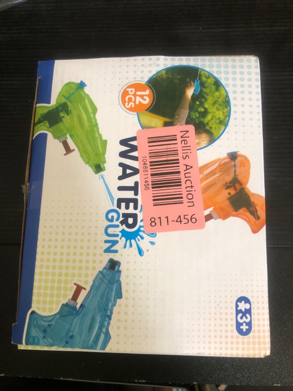 Photo 1 of 12 Packs Water Gun for Kids Squirt Toys Outdoor Beach Swimming Pool Game Summer Party Favor