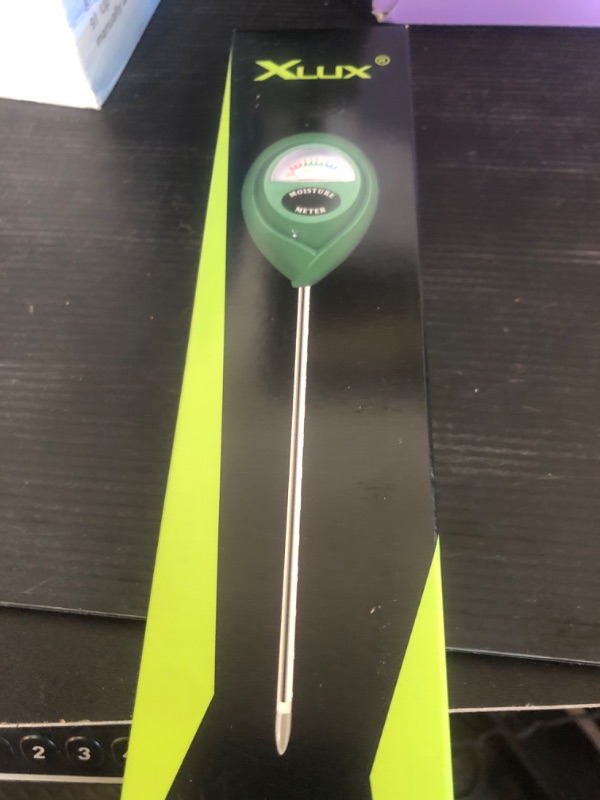 Photo 1 of XLUX Soil Moisture Meter, Plant Water Monitor, Hygrometer Sensor for Gardening, Farming, Indoor and Outdoor Plants, No Batteries Required