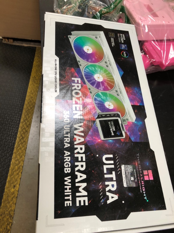 Photo 1 of Thermalright FW360 Ultra ARGB White CPU Water Cooler with 3 PWM Fans with 2000RPM,IPS LCD Screen with 480x480 Resolution,Liquid CPU Cooler for AM5;Intel LGA1700/1851,2.88-inch LCD Display