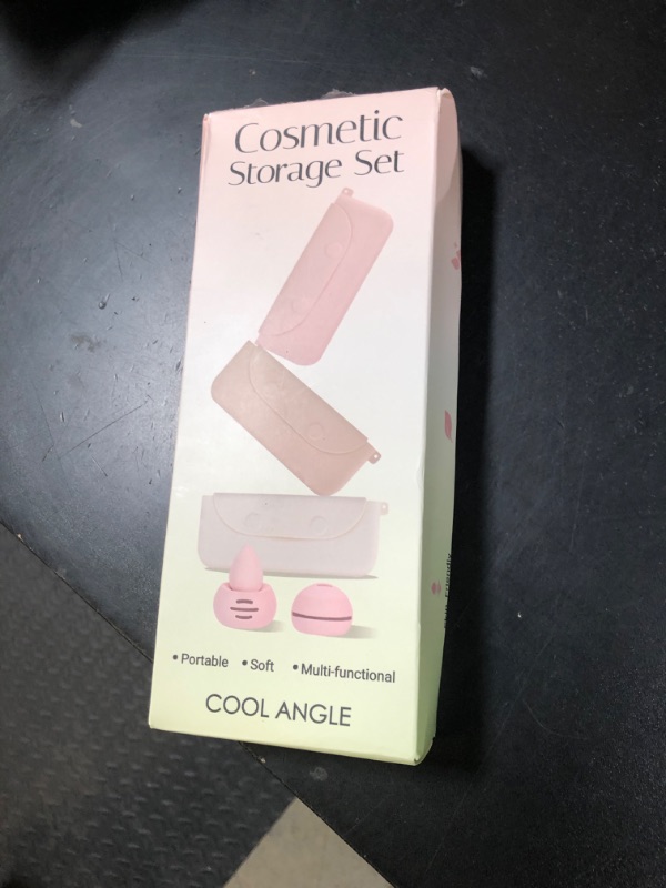 Photo 1 of COOL-ANGLE Silicone Makeup Brush Holder And Beauty Sponge Case, Travel Makeup Brush Case With Magnetic Closure, Makeup Sponge Holder 2 In 1 Stand Storage For Quick Drying Khaki