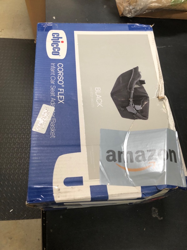 Photo 1 of Chicco Corso Flex Infant Car Seat Adapter/Basket for Corso Flex Convertible Stroller, Compatible with Any Chicco Infant Car Seat | Black/Black