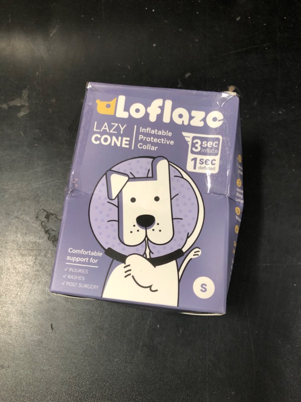 Photo 1 of Loflaze Soft Inflatable Dog Cone Collar for Small Medium Large Dogs - Neck Donut E Collar Alternative for Recovery After Surgery - Pink S