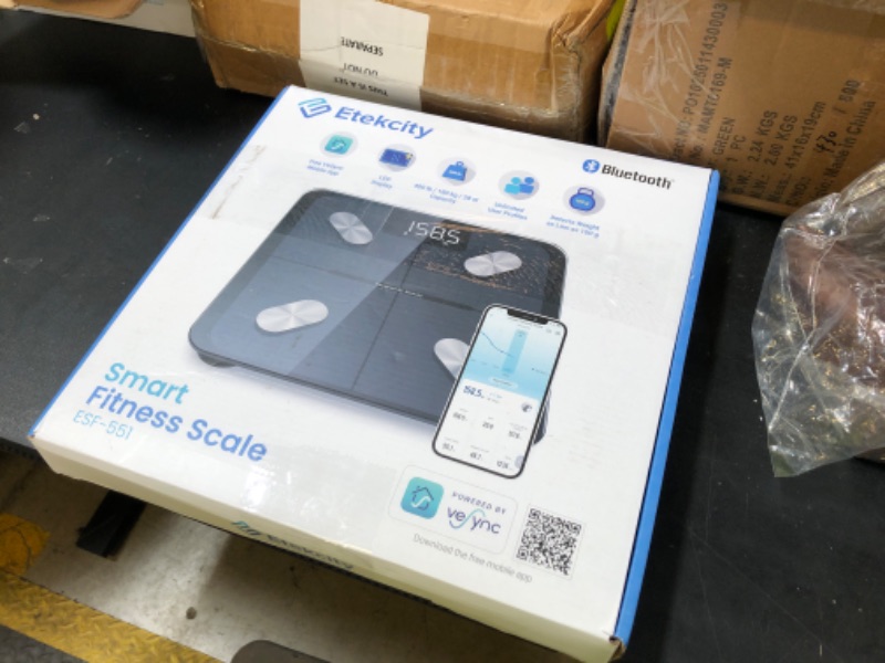 Photo 1 of Etekcity Smart Scale for Body Weight FSA HSA Store Eligible, Bathroom Digital Weighing Scale with BMI, Body Fat, Muscle Mass, Accurate Bluetooth Home User Health Equipment Sync Apps