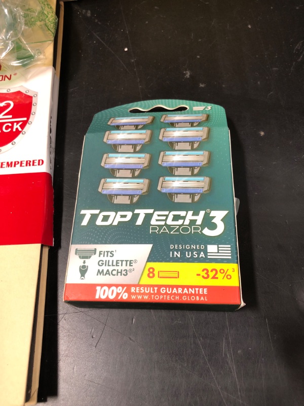 Photo 1 of Razor 3 for Men - Replaceable Cartridges for Manual Shaving Razor - 3-Blade Technology Refills - Fits Gillette Mach3 - Soft Shave Sharp Blades - Cost-effective Refill (8 refills)