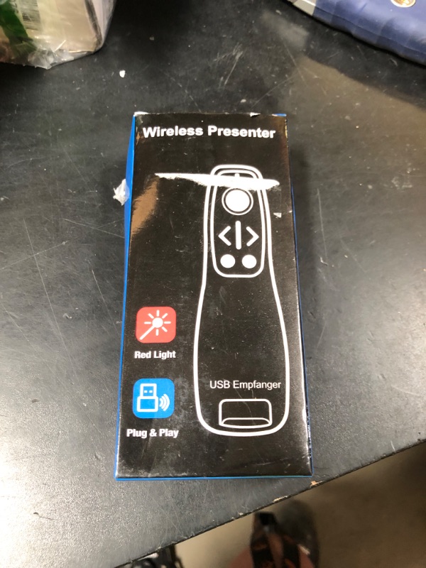 Photo 1 of Presentation Clicker Wireless Presenter Remote for PowerPoint, Powerpoint Clicker with Volume Control PowerPoint Slide Advancer for Mac, Computer, Laptop-E600