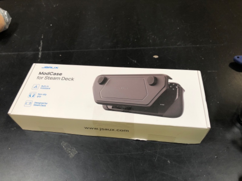 Photo 1 of JSAUX PC0104 ModCase Compatible with Steam Deck, Steam Deck Case Comprehensive Protection Include Detachable Front Shell, Body Protective Shell, Metal Bracket and Strap - Basic Set