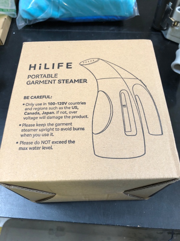 Photo 1 of HiLIFE Steamer for Clothes, Portable Handheld Design, 240ml Big Capacity, 700W, Strong Penetrating Steam, Removes Wrinkle, for Home, Office(ONLY FOR 120V)
