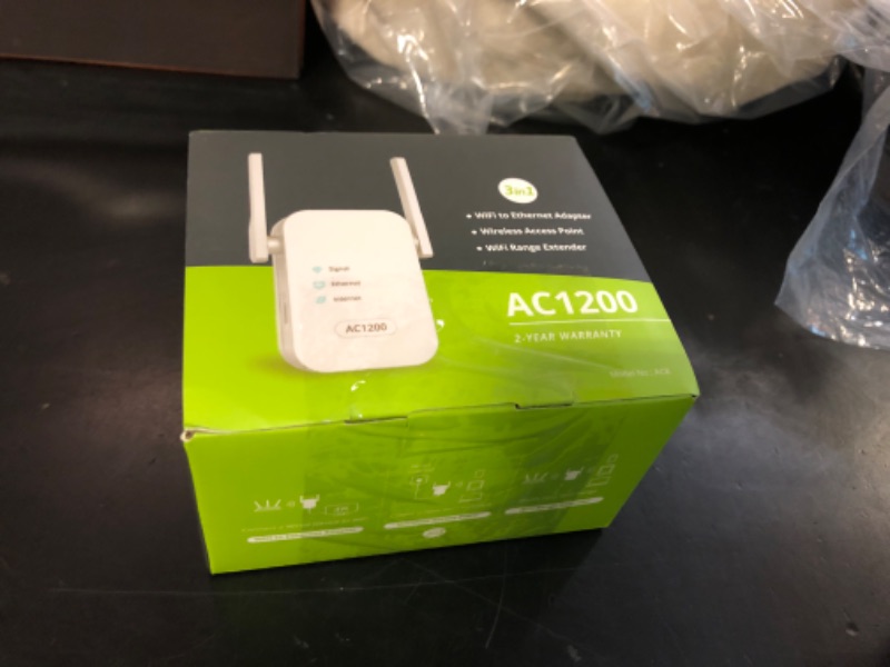 Photo 1 of ioGiant AC1200Mbps Universal WiFi to Ethernet Adapter, Support Extended WiFi Disabling Functionality, 2.4G/5G Wireless Bridge w/ RJ45 Port for Printer, Smart TV, Blu-Ray Player, PlayStation, DVR, etc.