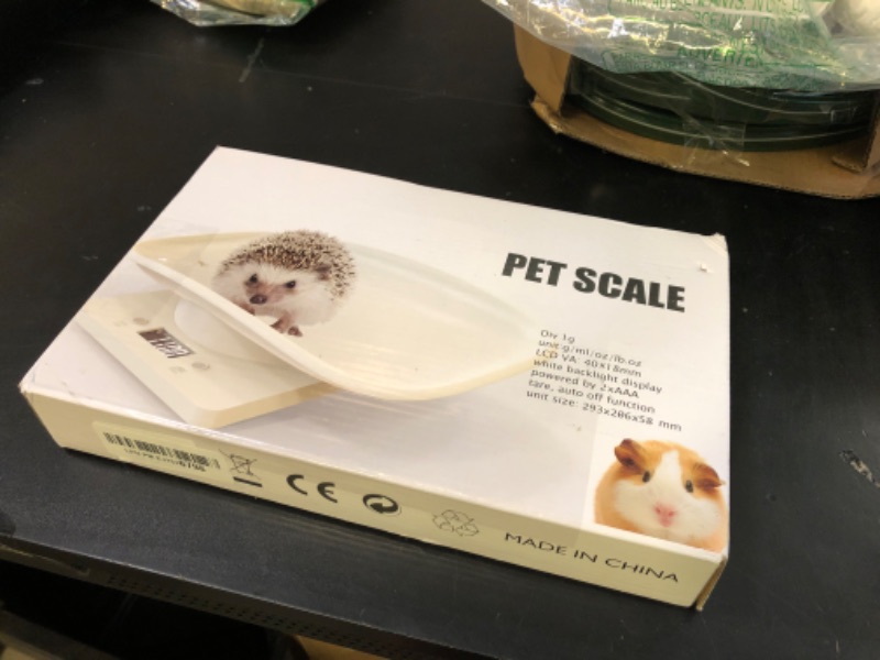 Photo 1 of LYTDMSKY Digital Pet Scale, Puppy Scale for Weighing, Puppy Whelping Scale, Newborn Pet Weighing, Accurate Small Animal Scales for Kitten Hedgehog, Multi-Function LCD Scale,Max 33lb, 11.4 inch