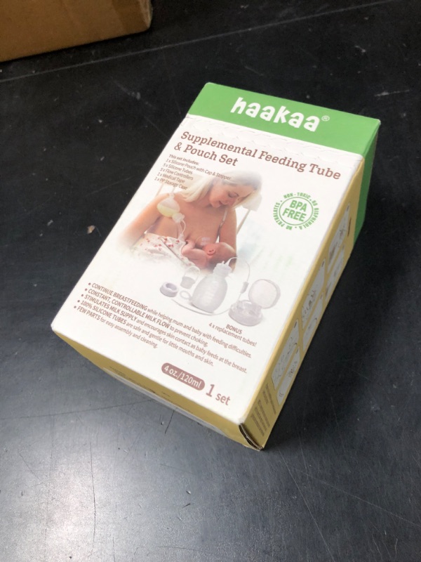 Photo 1 of haakaa Supplemental Feeding Tube & Pouch Set,Baby Supplemental Nursing System,SNS Breastfeeding System,Food Grade Silicone