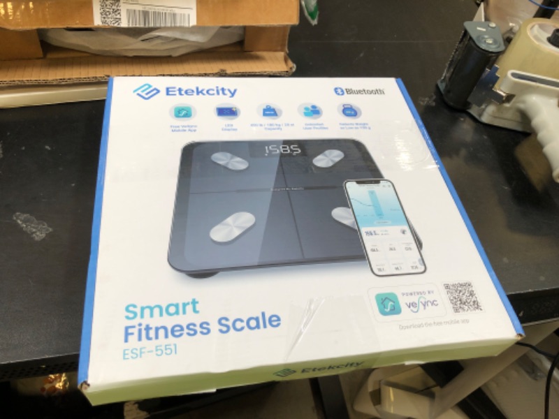 Photo 1 of Etekcity Smart Scale for Body Weight FSA HSA Store Eligible, Bathroom Digital Weighing Scale with BMI, Body Fat, Muscle Mass, Accurate Bluetooth Home User Health Equipment Sync Apps