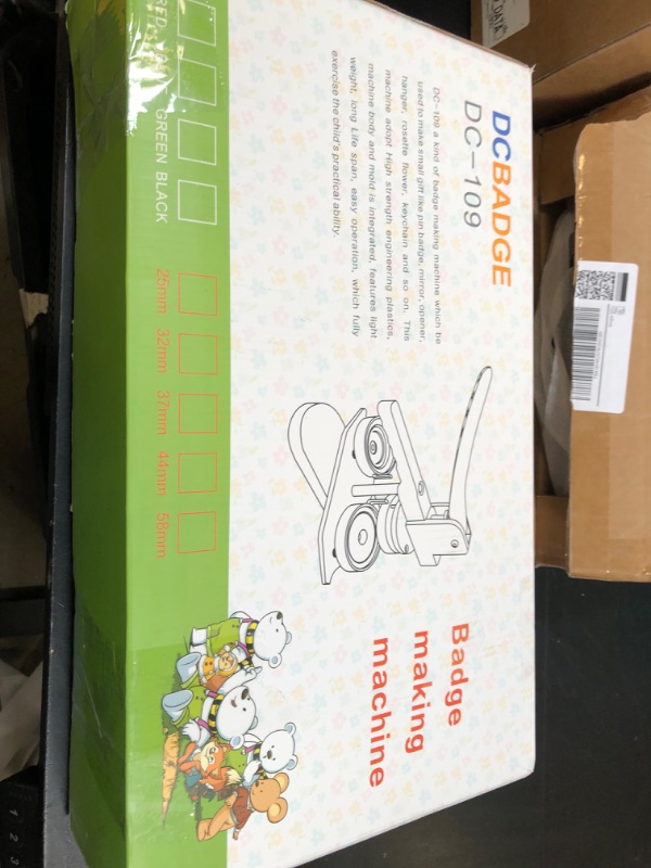 Photo 1 of Happizza Button Maker Machine 58mm - (3rd Gen) Installation-Free 58mm(2.25in) DIY Pin Badge Button Maker Press Machine Badge Punch Press with Free 100pcs Button Parts&Pictures&Circle Cutter&Magic Book