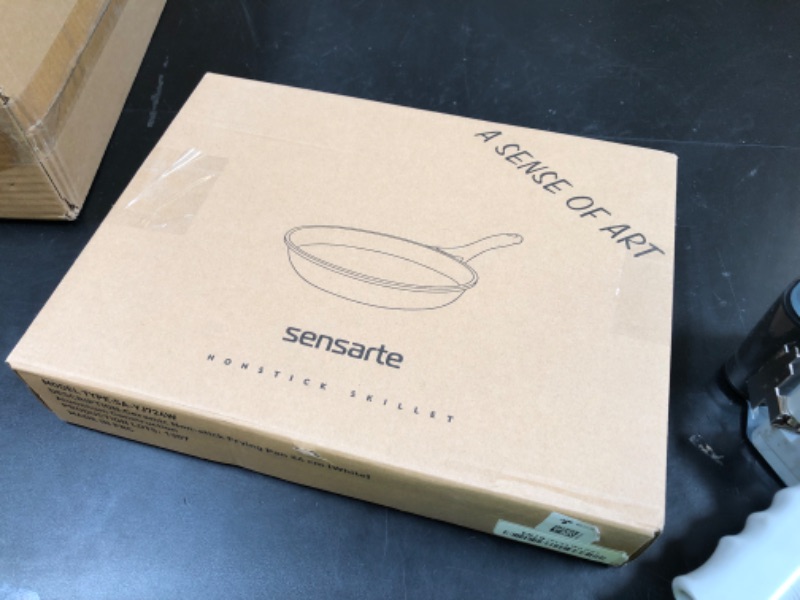 Photo 1 of SENSARTE Nonstick Ceramic Frying Pan Skillet, 9.5 Inch Omelet Pan, Healthy Non Toxic Chef Pan, Induction Compatible Egg Pan with Heat Resistant Handle, PFAS-Free