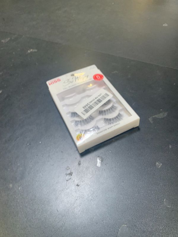 Photo 1 of KISS So Wispy, False Eyelashes, 'Style #01', 14 mm, Includes 5 Pairs Of Lashes, Contact Lens Friendly, Easy to Apply, Reusable Strip Lashes, Multipack