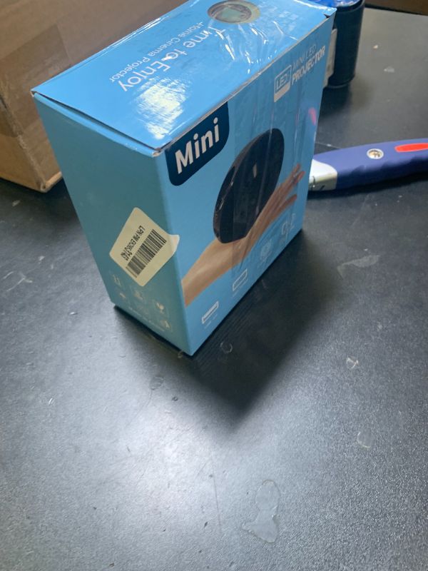 Photo 1 of Mini Projector, 1080p Portable Small Video Projector Home Theater LED Movie Projector with Same Screen Function Built in Speaker for IOS for Android