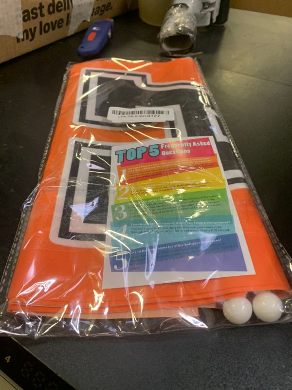 Photo 1 of DAZONGE 2025 Graduation Party Decorations Orange and Black - Congrats Grad Banner Party Supplies - Graduation Decorations Class of 2025 for Any Schools or Grades