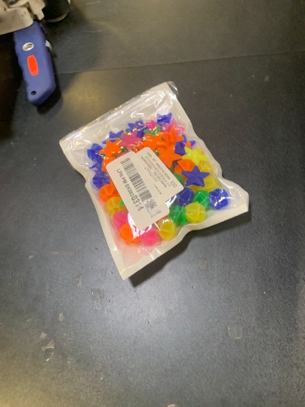 Photo 1 of ACKLLR 72 Pieces Bike Wheel Spokes Beads, Colorful Bicycle Decoration Spoke Plastic Clip Round Decor Beads for Kids, Assorted Color and Shapes