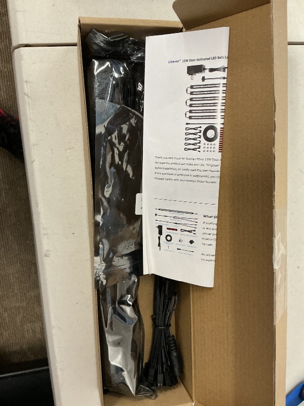 Photo 1 of Litever LED Safe Lighting Kit. Door Control Activated. 6 pcs Slim 12 inch Light Bars. Linkable Extendable Plug-in for Gun Safe, Closet, Showcase, in-Cabinet Under Counter Pantry. Daylight 5000K