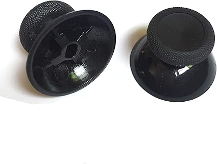 Photo 1 of 2PCS 3D Analog Joystick Cap Thumb Stick Cap Thumbstick Replacement for Xbox One Elite Controller (Black)