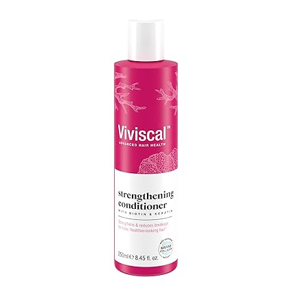 Photo 1 of Viviscal Hair Strengthening Conditioner – Strengthens and Reduces Breakage for Fuller, Healthier Hair – With Biotin, Keratin and Marine Extracts – 250ml (8.45 Fl Oz)
