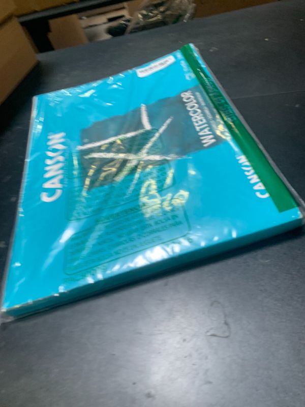 Photo 1 of Canson XL Series Watercolor Pad, Heavyweight White Paper, Foldover Binding, 30 Sheets, 11x15 inch