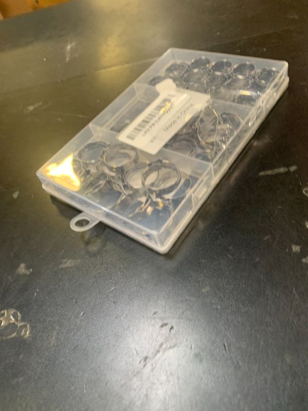 Photo 1 of HayEastdor 55PCS 1/2" 3/4" PEX Crimp Rings Clamps Kit 304 Stainless Steel PEX Fittings 35PCS 1/2inch + 20PCS 3/4inch HE062-KIT