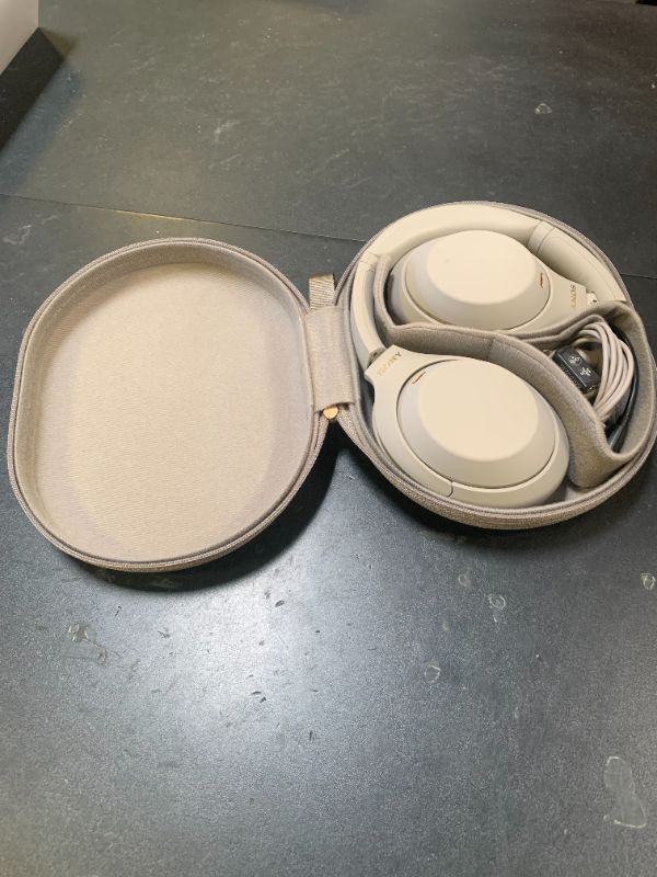 Photo 1 of Sony WH-1000XM4 Wireless Premium Noise Canceling Overhead Headphones with Mic for Phone-Call and Alexa Voice Control, Silver WH1000XM4