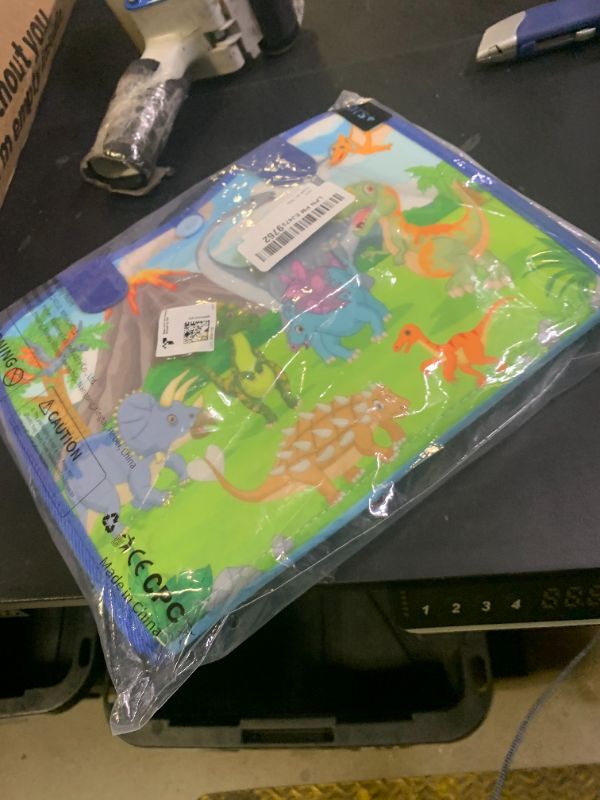 Photo 1 of Busy Board Dinosaur Jungle - Montessori Toys for 3 4 5 Year Old, Learning Busy Book for Toddlers, Autism Sensory Board Fine Motor Skills Activity, Travel Toys for Airplane Car Road Trip