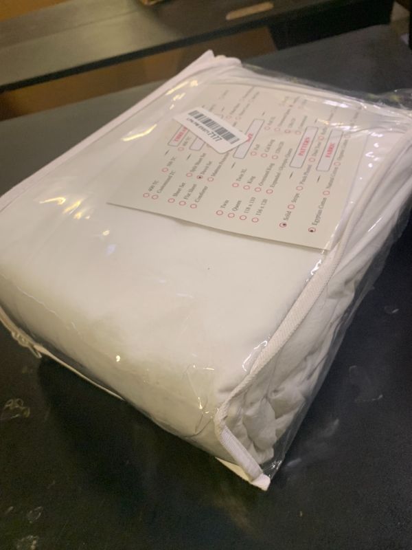 Photo 1 of eBeddy Linens White Solid Duvet Cover Set Super King 98x108 Size Egyptian Cotton Luxury Soft & Breathable Comforter Cover with Hidden Zipper Closer & Corner Ties Durable and Fade Resistant