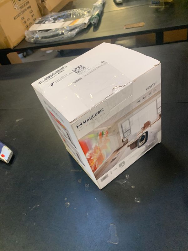Photo 1 of ?Auto Focus&1080P?Magcubic Mini Smart Projector with 4K Support, Portable Projector with Wifi and Bluetooth, 5W Speaker, Built in Apps, Voice Control, Outdoor Movie Projector