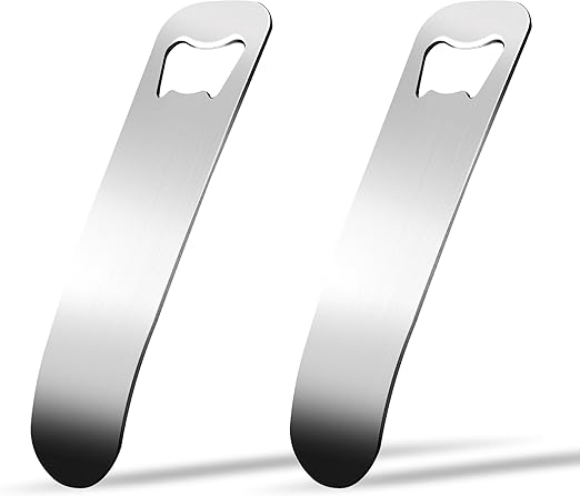 Photo 1 of 2 PCS Stainless Steel Beer Bottle Opener, Soda Can Opener, Beer Can Opener, Water Bottle Opener, Perfect Bar Accessory for Beer Lovers, Great Gift Idea
