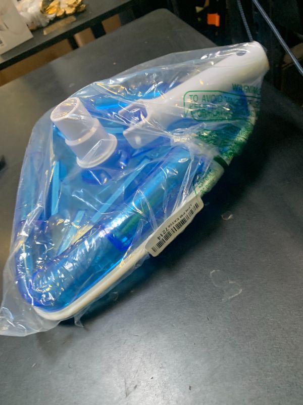 Photo 1 of Uoark Pool Vacuum Head Bottom Brush, Triangular Weighted Transparent Swimming Pool Vacuum with Swivel Hose Connection and EZ Clip Handle,Bottom Brush.
