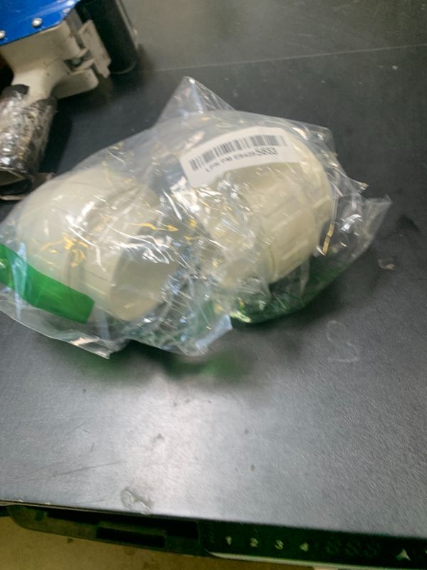 Photo 1 of 2 Pack 2" PVC Union Coupling Pipe Fitting (Socket x Socket), 2 inch PVC Slip Union Adapter Coupling Schedule 40, EPDM O-Ring, White SCH 40