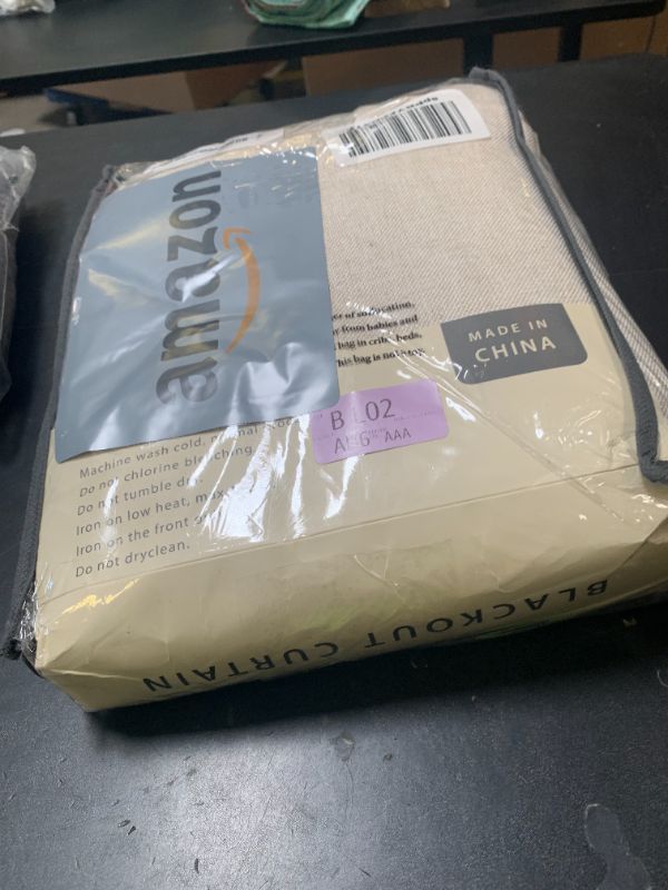 Photo 1 of 100% Blackout Shield Linen Blackout Curtains for Bedroom 104 Inches Long, Back Tab/Rod Pocket Living Room Drapes, Thermal Insulated Blackout Curtains 2 Panels Set, 50" W x 104" L,Cream PKG ZIPPER DAMAGED 
