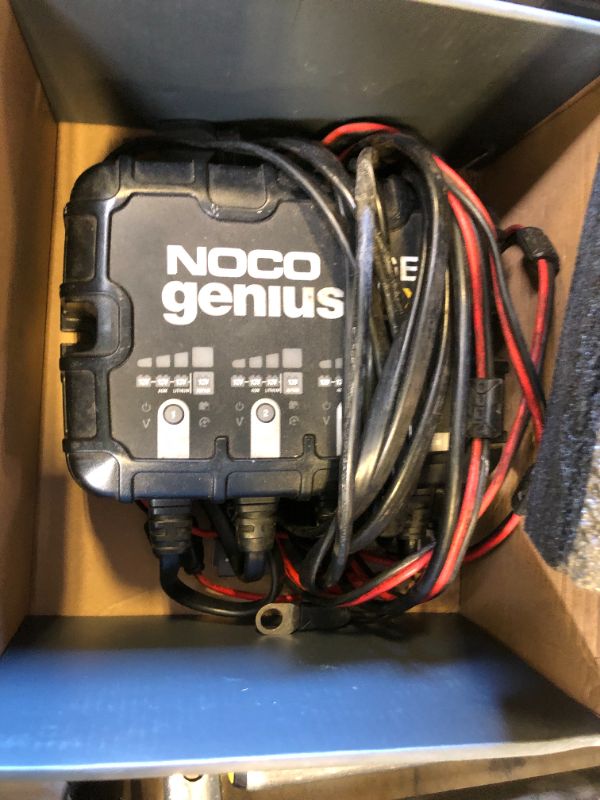 Photo 1 of NOCO Genius GEN5X3: 3-Bank, 15A Onboard Battery Charger - 5A Per Bank, 12V Waterproof Marine Charger with Overcharge Protection & Temperature Compensation – for Lead-Acid & Lithium Batteries