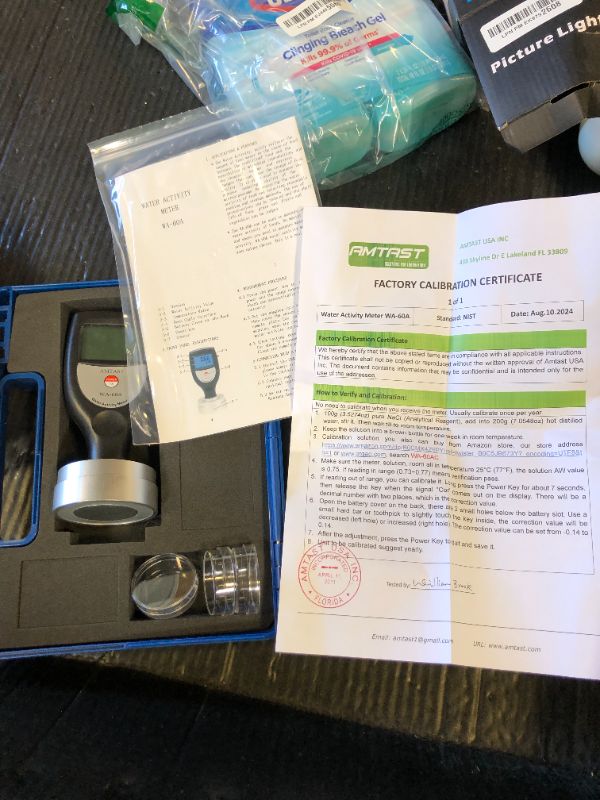 Photo 1 of AMTAST Water Activity Meter Smart Food Water Activity Tester for Food Jerky Dried Fruit Grain Vegetable, AW Monitor Water Activity Testing WA-60A
