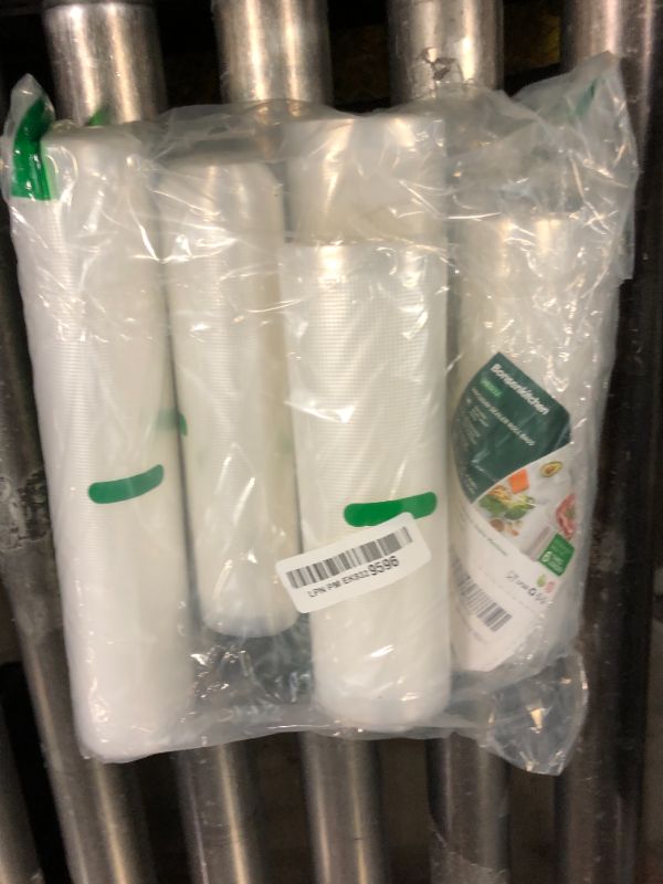 Photo 1 of Bonsenkitchen Vacuum Sealer Rolls Bags, 5 Pack 2 Rolls 11" x 20' + 3 Rolls 8" x 20' Commercial Grade BPA Free Bag Rolls, Durable Customized Size Food Vac Bags for Storage and Sous Vide Cooking VB3211
