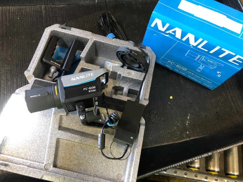 Photo 1 of NANLITE FC-60B LED Video Light 2700K-6500K 78W Bowens Mount Continuous Output Lighting,AC/DC Power Support with APP Control, Bowens Adapter for Studio Photograpny/Video Recording