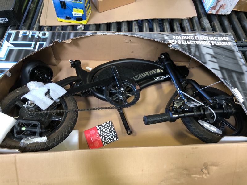 Photo 1 of Jetson Bolt Pro Adult Electric Bike, Pedal Assist up to 30 Miles, Foldable, Built-in Carrying Handle, Lightweight Frame, LED Headlight, Dual Disc Brakes, Twist Throttle & Cruise Control, Ages 12+