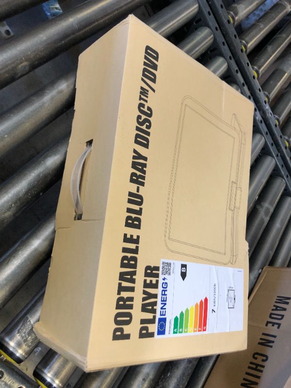 Photo 1 of 17.6" Portable Blu Ray DVD Player with 15.4" Screen, HDMI Input/Output, Sync Screen, 5 Hours Playing Time, 1080P MP4 MKV Video, Surround Audio, USB SD