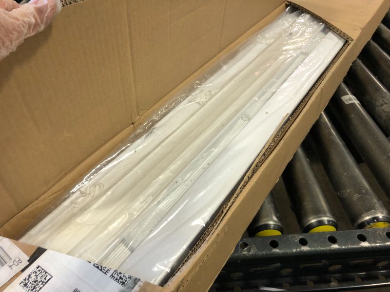 Photo 1 of DEZ FURNISHINGS Cordless 2" Faux Wood Blind, 58.5" W x 72" H, White
