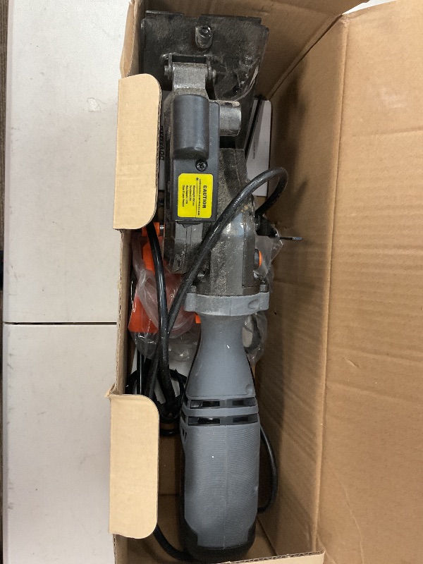 Photo 1 of SEE PHOTOS ……..DOVAMAN Circular Saw, 5.8A 4-1/2" Circular Saw w/Laser, Metal Auxiliary Handle, 6 Blades (4½", 4¾"), Cutting Depth 1-11/16" (90°), 1-3/8" (45°), Ideal for Wood, Soft Metal, Plastic, Tile - MCS01A