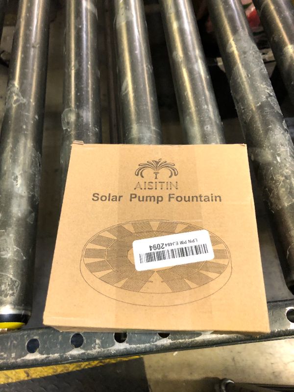 Photo 1 of AISITIN Solar Fountain Pump 2.5W, 6.7" Solar Powered Water Fountain Pump for Bird Bath, solar pump for fountain with 6 Nozzles for Garden, Ponds, Pool, Fish Tank, Outdoor and Aquarium