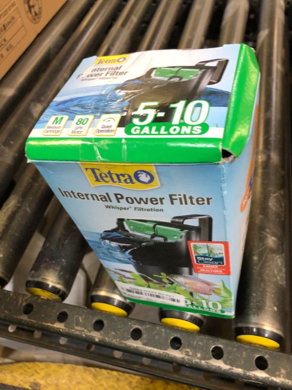 Photo 1 of Tetra Whisper Internal Power Filter 5 To 10 Gallons, For aquariums, In-Tank Filtration With Air Pump, Black