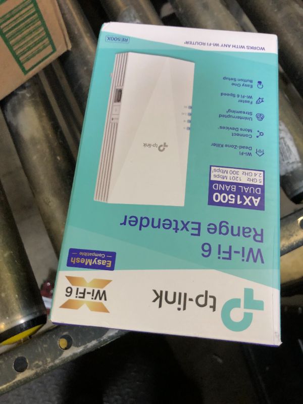 Photo 1 of TP-Link AX1500 WiFi Extender Internet Booster(RE500X), WiFi 6 Range Extender Covers up to 1500 sq.ft and 25 Devices,Dual Band, AP Mode w/Gigabit Port, APP Setup, OneMesh Compatible
