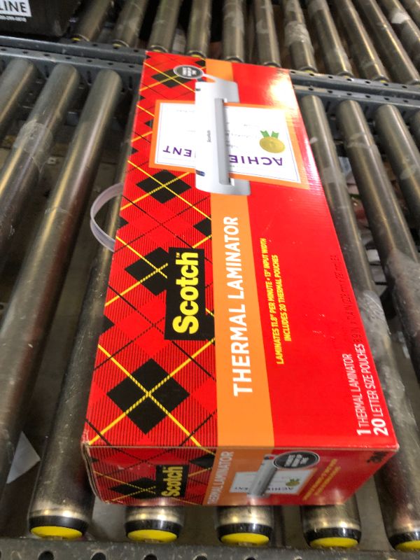 Photo 1 of Scotch TL902VP Thermal Laminator Value Pack 9" W/ 20 Letter Size Pouches New
