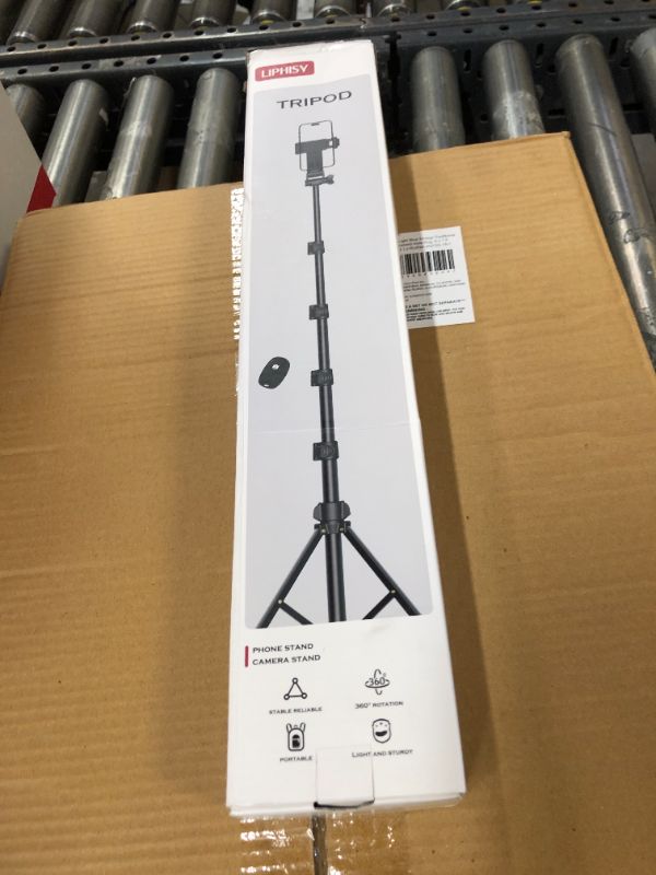 Photo 1 of Liphisy 64” Tripod for Cell Phone & Camera, Phone Tripod with Remote and Phone Holder, Sturdy & Stable Height Adjustable Multi-Angle Shot Selfie Stick Tripod for Video Recording