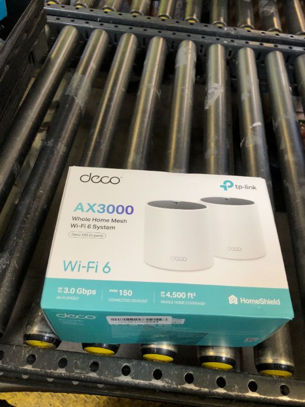 Photo 1 of TP-Link ???? X55 AX3000 WiFi 6 Mesh System - Covers up to 4500 Sq.Ft, Replaces Wireless Router and Extender, 3 Gigabit Ports per Unit, Supports Ethernet Backhaul (2-Pack)