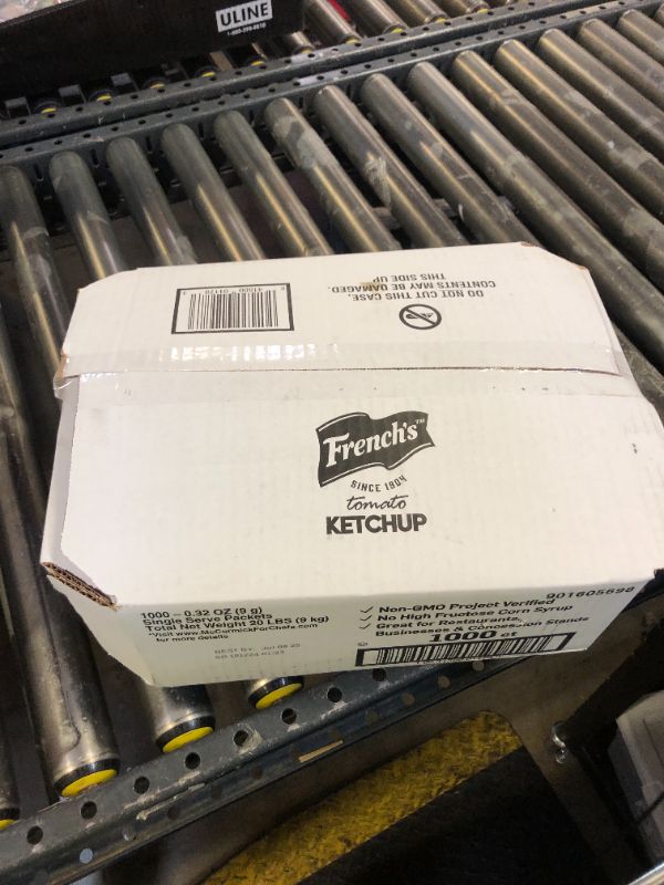 Photo 1 of Tomato Ketchup Packets, 1000 Count - One Box of 1000 Individual Ketchup Packets BB JULY 9 2025
